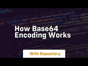 how base64 encoding works