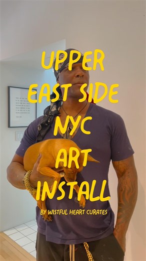Our Upper East Side NYC art installation of @hulbertwaldroup’s custom LOVE painting ❤️