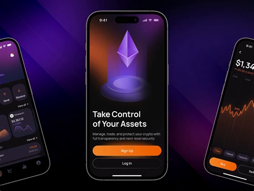 Crypto | Crypto App Design | Blockchain | Crypto Wallet | UIUX
