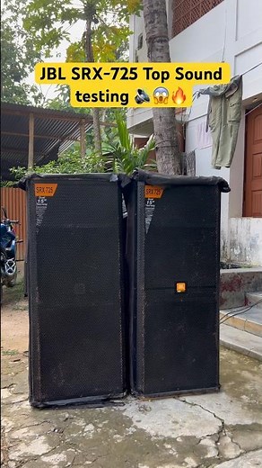 JBL SRX-725 top speaker sound testing video 🔥😱 khatarnak sound test #crazydjvlog