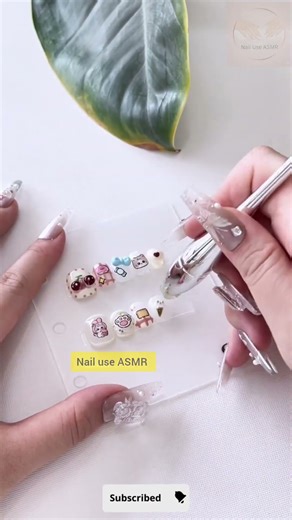 🧸 Cute Bear Nail Use ASMR | Soft Tapping & Satisfying Sounds 🤍✨