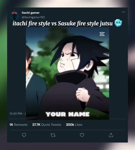 itachi fire style vs Sasuke fire style jutsu 🥶🔥