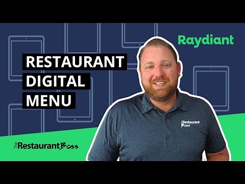 Setup Raydiant Digital Signage and Digital Menu for Restaurants