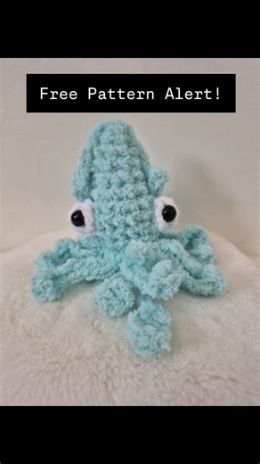 Karra Jae | This derpy squid is free on @gwenniezcrochet page. No sew, works up quickly perfect for markets Pattern tester approved #derpy #squid... | Instagram