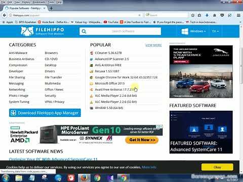 Cara Download Aplikasi Komputer PC Gratis Di FileHippo