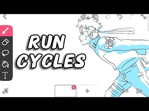 How to Animate Run Cycles || FlipaClip Animation Tutorial
