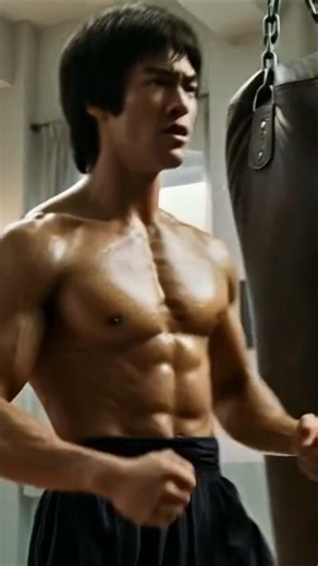 Bruce Lee workout gym #brucelee