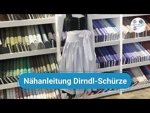 Nähanleitung Dirndl Schürze - alle Schritte ausführlich gezeigt und erklärt