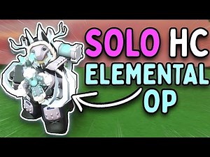 SOLO HARDCORE OP ELEMENTALIST GUIDE | Roblox Tower Defense Simulator