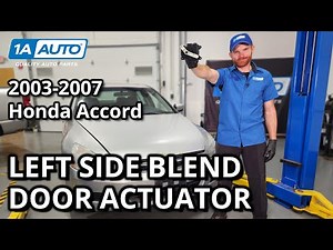 How to Replace Left Side Blend Door Actuator 2003-2007 Honda Accord