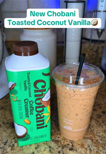 Trying the new Chobani Toasted Coconut Vanilla creamer. I paired it with the DaVinci coconut syrup, Torani caramel sauce, and of course, a triple shot of café bustelo. This combo should come with a beach vacation 🥥🌺 @Chobani @DaVinci Gourmet @Café Bustelo @Torani #icedcoffee #icedlatte #espresso #coffeecreamer #creamer