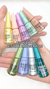 Apaixonada nessas novas cores da coleção Risqué Bridgerton 💅🏼🐝 #unhas #esmaltes #unhaslindas | Larissa Leite Unhas