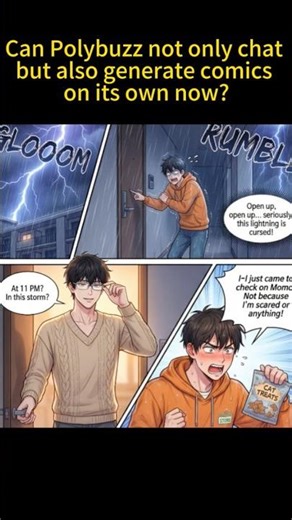 Polybuzz can actually generate comics!