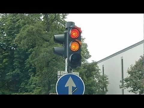 German Traffic Light. Changes Differently than in the States