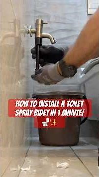 How to install a toilet spray bidet in 1 minute! 🚽✨