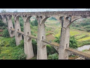 A purely artificial double-decker bridge with a unique shape