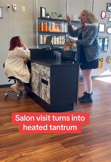 A woman’s simple salon visit quickly escalates into a heated argument. #viral #funny #angry #drama