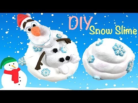 How To make Christmas Slime!! DIY Holiday Snow Slime Video Ideas