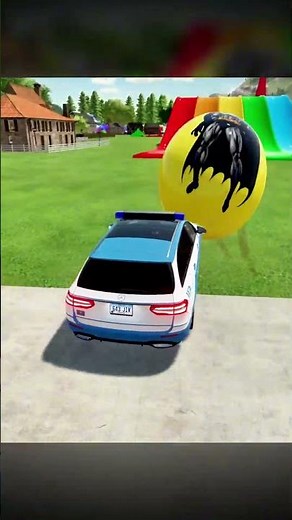 TRANSPORTING AND PARKING POLICE CARS, AUDI, JEEP, DACIA, FORD, COLORFUL VEHICLES ON MAN TRUCKS. FS22