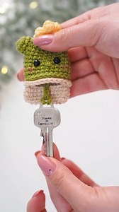 1.4M views · 7.5K reactions | Crochet cactus key holder  #crochet #handmadewithlove #healing #destress #cactus #keyholder #cute #crochetcactus #diy #fyp #keychain #keycover #keycase #crochetkeychain #crocheting #crochetlove | Crochet Nature | Facebook