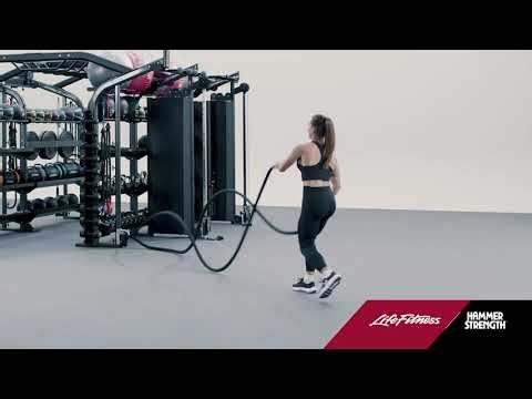 Synrgy Rope Reverse Lunge with Wave | Life Fitness / Hammer Strength