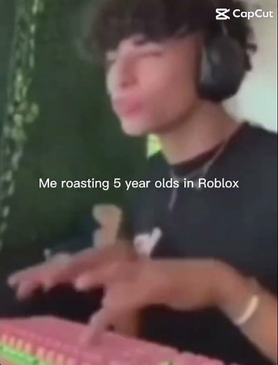 POV roasting a five-year-old on Roblox