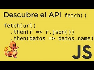 Obtén datos JSON usando fetch
