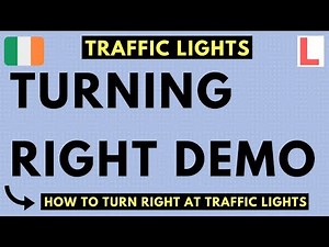 Turning right at traffic lights