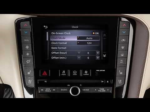 2021 INFINITI QX50 - Setting the Clock