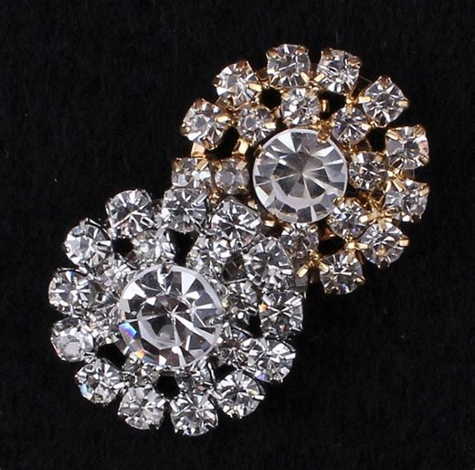 Wholesale Clear Rhinestone Buttons, Metal Buttons Supplies Bulk for Craft Hair Wedding Decro - Etsy