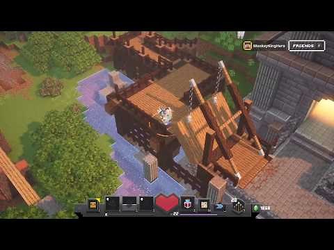 How to gain access to the Camp Church (Dev Room) and drop the Drawbridge in Minecraft Dungeons