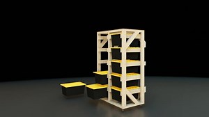 DIY 17-gallon Storage Bin Rack Plan: Rolling Garage Organizer (PDF Download) - Etsy