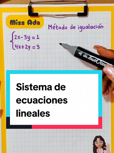 Aprende este método para resolver ecuaciones lineales #matematica #algebra #ecuacioneslineales
