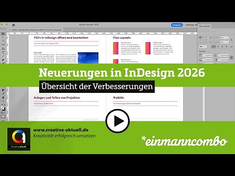 Adobe InDesign 2026 (21.0): Neuerungen