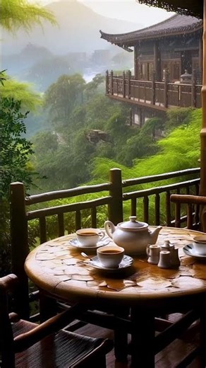 Rainy Tea Vibes in the Mountains ☕🌧️ #Relaxing #ASMR #NatureLovers #UK #USA #Short