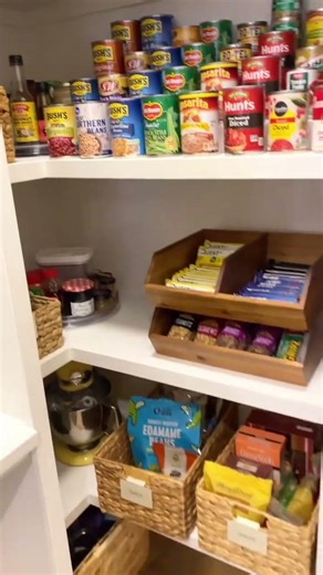 How to organize a walk-in pantry! #organization #homeorganization #kitchenpantryorganization