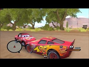Disney Pixars Cars Movie Game - Sleepy Mcqueen 3 - Napping On The Road Near Mia