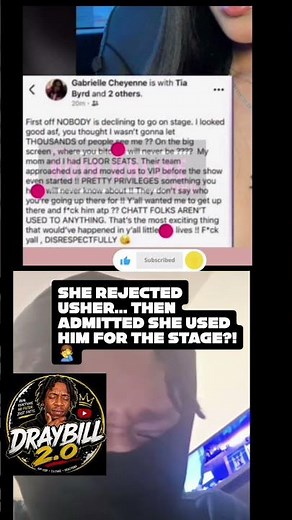 She Rejected Usher... Then Admitted She Used Him for the Stage?! 🤦‍♂️