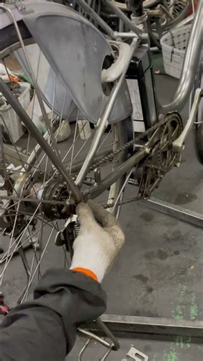 Rear Wheel Installation Setup for a Bridgestone Assista