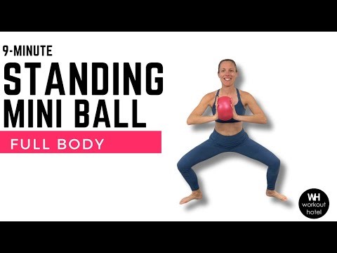 STANDING MINI BALL WORKOUT | IN 9-MINUTES you will feel the BURN 🔥 [MOBILITY]