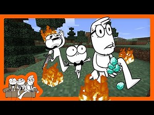 Nutshell and The Boys Hunt for Diamonds in Minecraft!