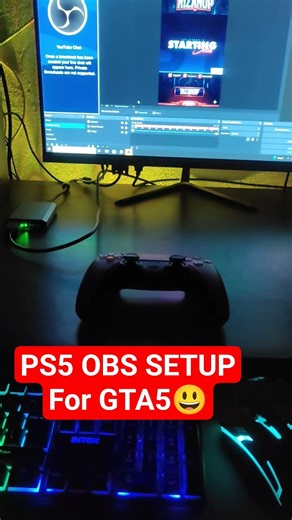 How I Record GTA 5 on PS5 Using OBS 😱 Best Setup! #shorts