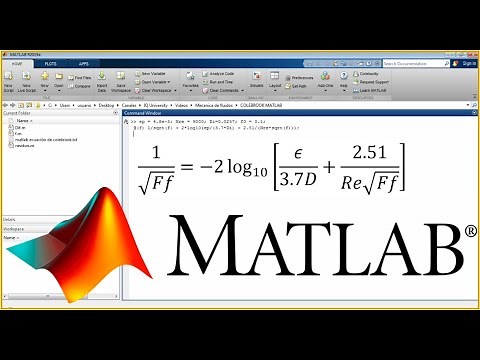 Ecuacion de Coolebrook Resuelta en Matlab