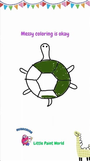 How to Draw a Cute Turtle 🐢 | Easy Drawing for Kids