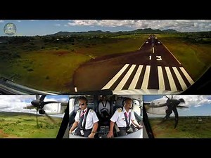 Perfect Landing in a remote Airstrip in Madagascar: Ewa Air ATR 72-600! [AirClips]
