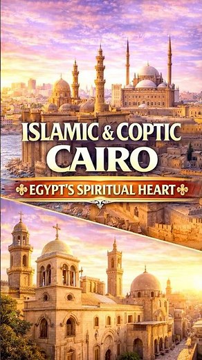 Islamic & Coptic Cairo: Egypt’s Historic Heart of Faiths 🕌⛪ #Egypt #travelshorts #cairo