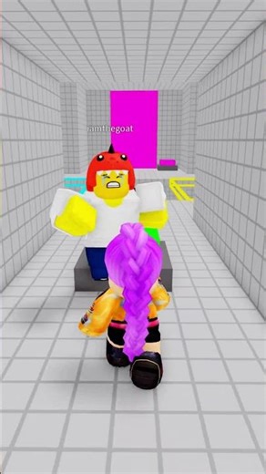 Little Rumi & Dino Kid Plays Teamwork Puzzles Obby 😍💖 #roblox #shorts #robloxshorts #obby