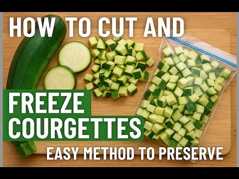 How to Cut and Freeze Courgettes | Easy Method to Preserve Fresh Harvest