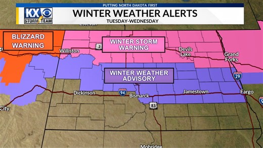 Winter Storm Warnings, Wind Advisories lifted in ND