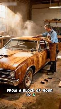 FULL SCALE Wooden 1966 Pontiac GTO 😳 Built From a Giant Block!